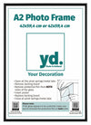 Aurora Aluminium Photo Frame 42x59 4cm A2 set of 3 Black Front Insert Sheet | Yourdecoration.com
