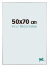 Aurora Aluminium Photo Frame 50x70cm Silver Matt Front Size | Yourdecoration.com