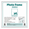 Aurora Aluminium Photo Frame 60x60cm Silver Mat Front Size | Yourdecoration.com