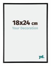 Austin Aluminium Photo Frame 18x24cm Black High Gloss Front Size | Yourdecoration.com