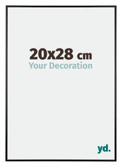 Austin Aluminium Photo Frame 20x28cm Black High Gloss Front Size | Yourdecoration.com
