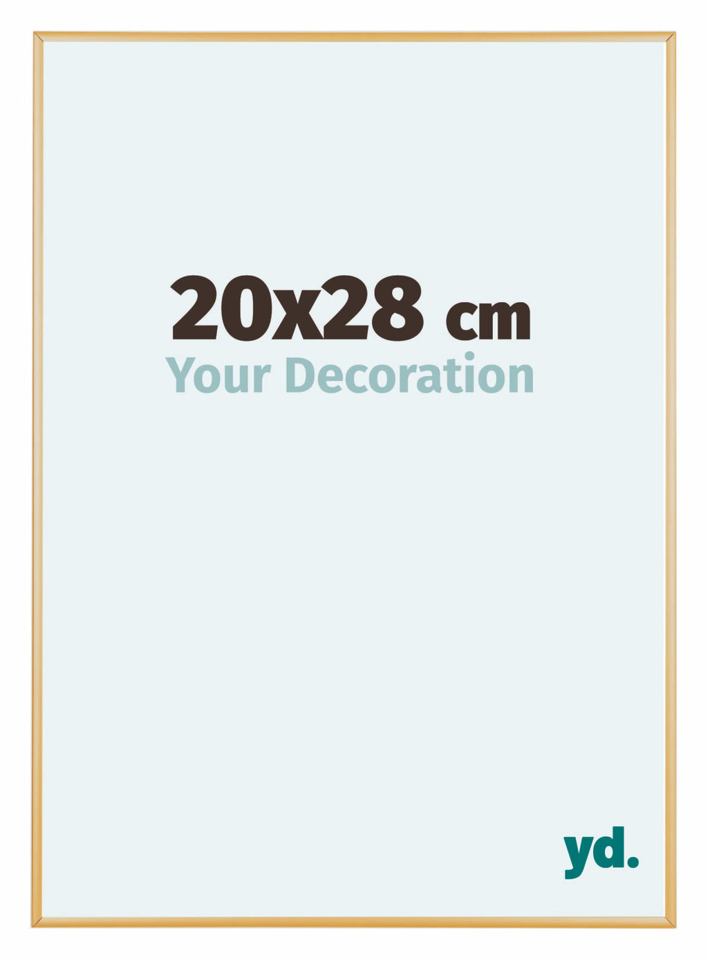 Austin Aluminium Photo Frame 20x28cm Gold Vintage Front Size | Yourdecoration.com