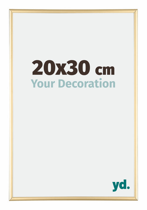 Austin Aluminium Photo Frame 20x30cm Gold High Gloss Front Size | Yourdecoration.com