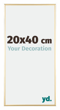 Austin Aluminium Photo Frame 20x40cm Gold High Gloss Front Size | Yourdecoration.com