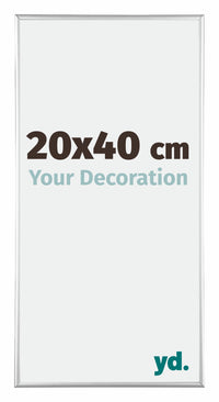 Austin Aluminium Photo Frame 20x40cm Silver High Gloss Front Size | Yourdecoration.com