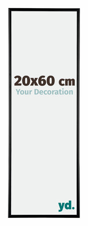 Austin Aluminium Photo Frame 20x60cm Black High Gloss Front Size | Yourdecoration.com
