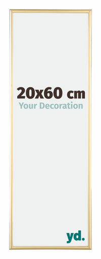 Austin Aluminium Photo Frame 20x60cm Gold High Gloss Front Size | Yourdecoration.com