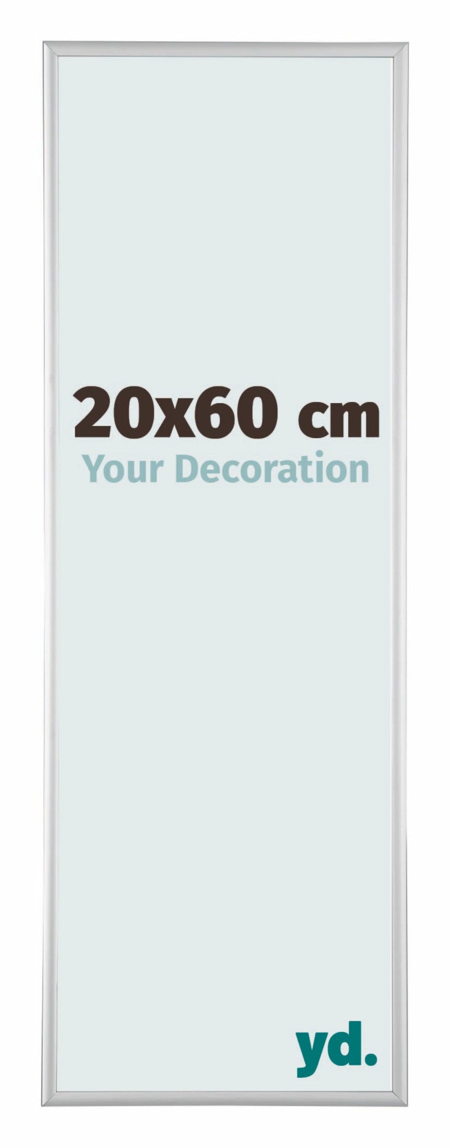 Austin Aluminium Photo Frame 20x60cm Silver Matt Front Size | Yourdecoration.com