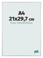 Austin Aluminium Photo Frame 21x29 7cm A4 Silver Matt Front Size | Yourdecoration.com