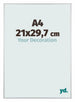 Austin Aluminium Photo Frame 21x29 7cm A4 Silver Matt Front Size | Yourdecoration.com