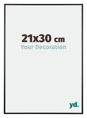 Austin Aluminium Photo Frame 21x30cm Black High Gloss Front Size | Yourdecoration.com