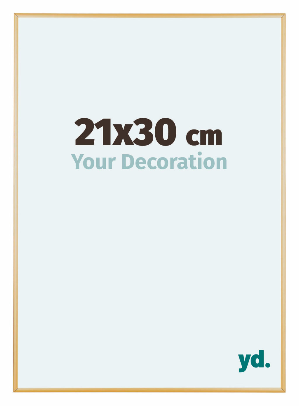 Austin Aluminium Photo Frame 21x30cm Gold Vintage Front Size | Yourdecoration.com