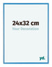 Austin Aluminium Photo Frame 24x32cm Steel Blue Front Size | Yourdecoration.com
