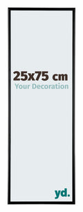 Austin Aluminium Photo Frame 25x75cm Black High Gloss Front Size | Yourdecoration.com