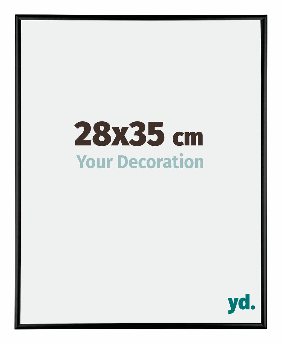 Austin Aluminium Photo Frame 28x35cm Black High Gloss Front Size | Yourdecoration.com