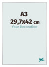 Austin Aluminium Photo Frame 29 7x42cm A3 Silver Matt Front Size | Yourdecoration.com