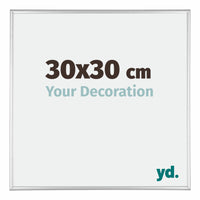 Austin Aluminium Photo Frame 30x30cm Silver High Gloss Front Size | Yourdecoration.com
