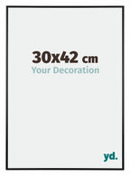 Austin Aluminium Photo Frame 30x42cm Black High Gloss Front Size | Yourdecoration.com
