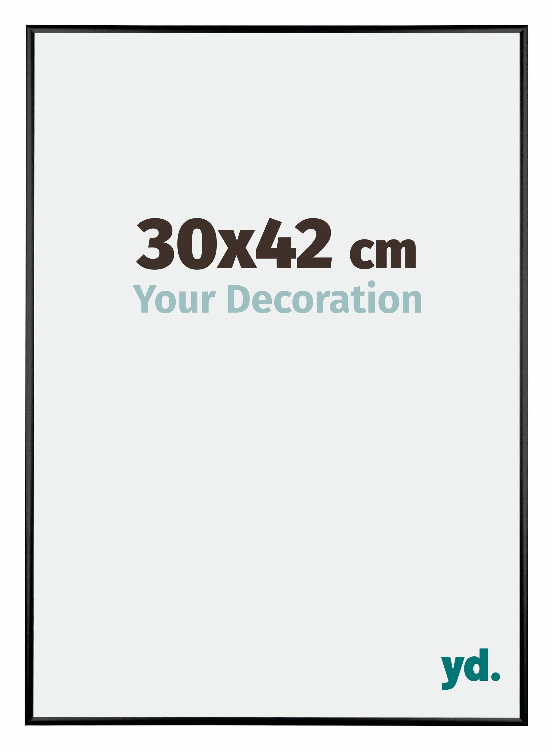 Austin Aluminium Photo Frame 30x42cm Black High Gloss Front Size | Yourdecoration.com