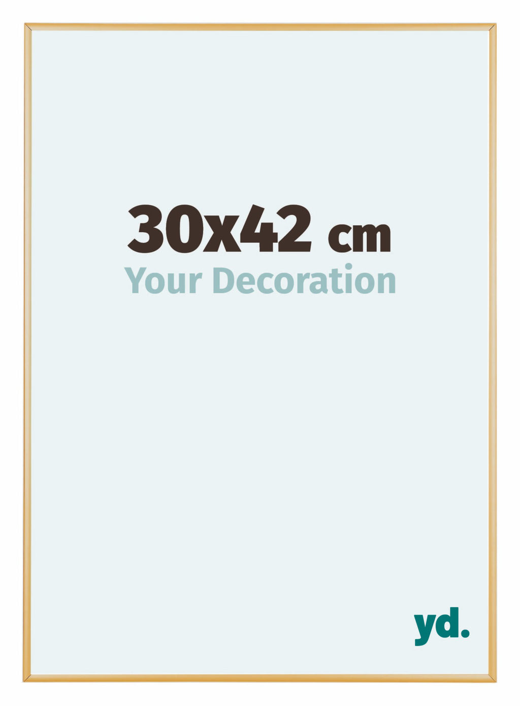 Austin Aluminium Photo Frame 30x42cm Gold Vintage Front Size | Yourdecoration.com