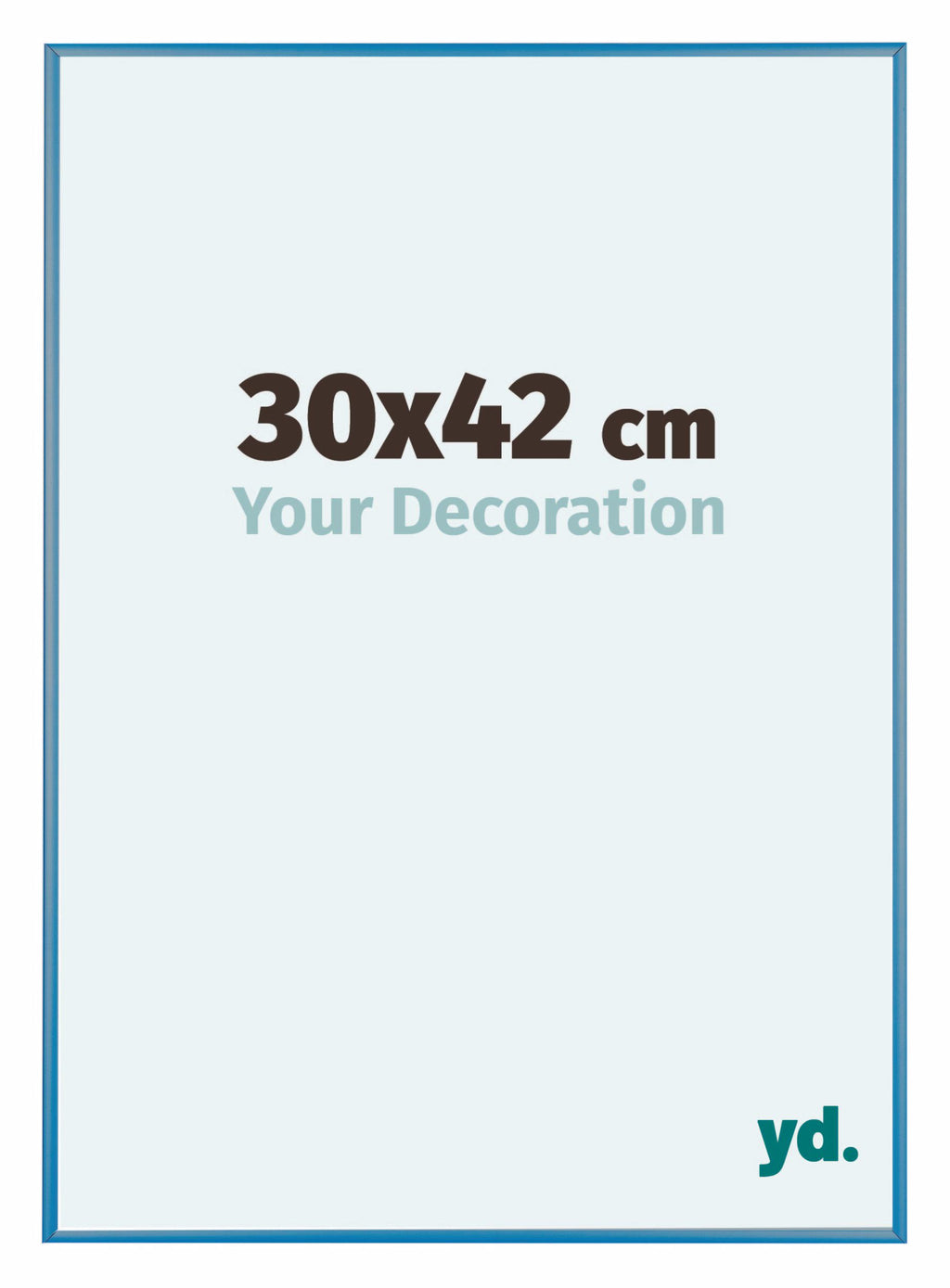 Austin Aluminium Photo Frame 30x42cm Steel Blue Front Size | Yourdecoration.com