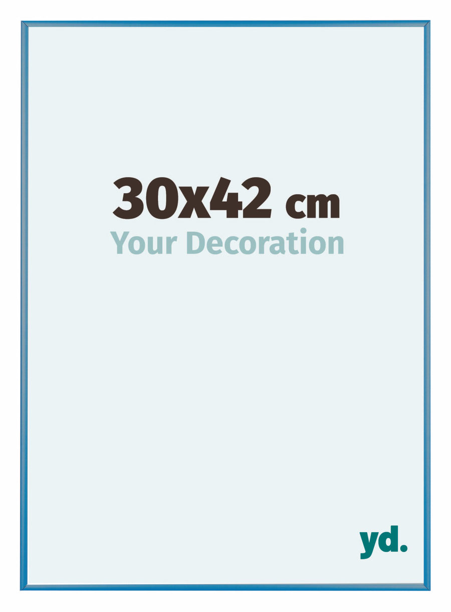 Austin Aluminium Photo Frame 30x42cm Steel Blue Front Size | Yourdecoration.com
