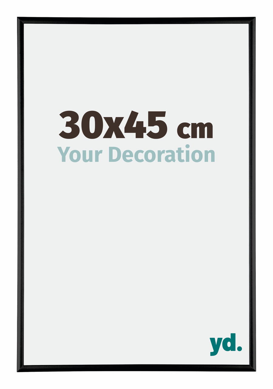 Austin Aluminium Photo Frame 30x45cm Black High Gloss Front Size | Yourdecoration.com