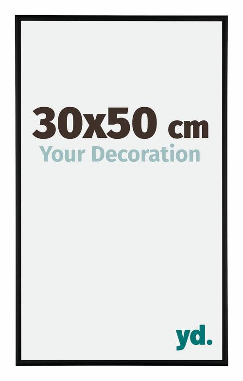Austin Aluminium Photo Frame 30x50cm Black Matt Front Size | Yourdecoration.com
