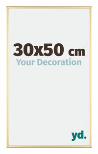 Austin Aluminium Photo Frame 30x50cm Gold High Gloss Front Size | Yourdecoration.com