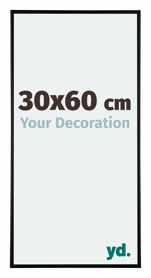 Austin Aluminium Photo Frame 30x60cm Black Matt Front Size | Yourdecoration.com