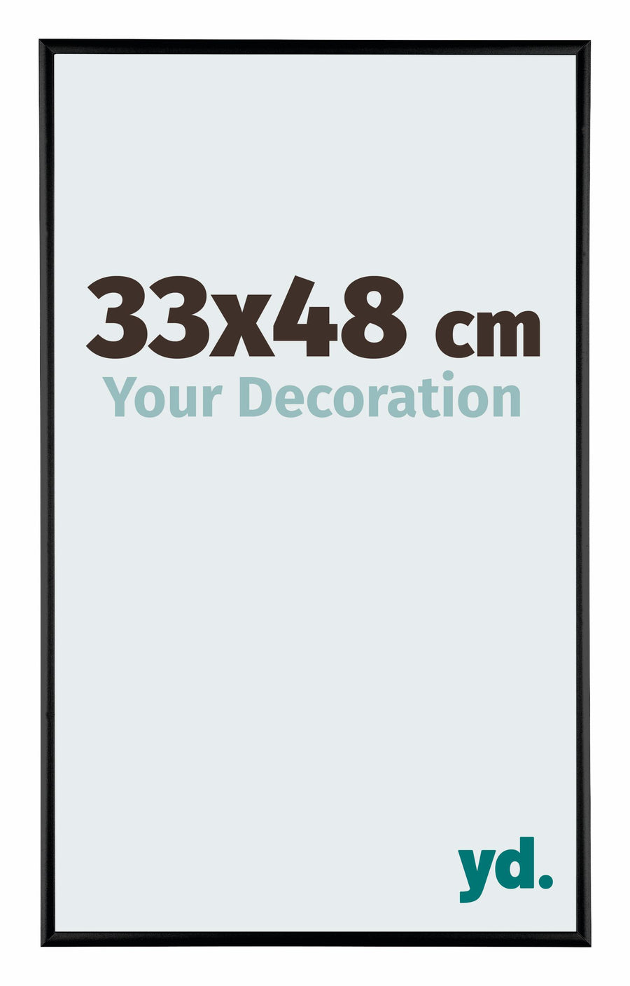 Austin Aluminium Photo Frame 33x48cm Black High Gloss Front Size | Yourdecoration.com
