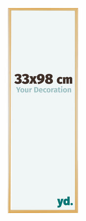 Austin Aluminium Photo Frame 33x98cm Gold Vintage Front Size | Yourdecoration.com