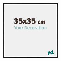 Austin Aluminium Photo Frame 35x35cm Black Matt Front Size | Yourdecoration.com