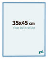 Austin Aluminium Photo Frame 35x45cm Steel Blue Front Size | Yourdecoration.com