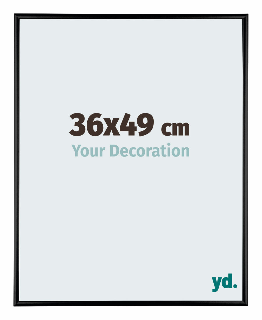 Austin Aluminium Photo Frame 36x49cm Black High Gloss Front Size | Yourdecoration.com