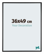 Austin Aluminium Photo Frame 36x49cm Black High Gloss Front Size | Yourdecoration.com