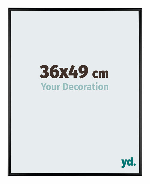 Austin Aluminium Photo Frame 36x49cm Black High Gloss Front Size | Yourdecoration.com