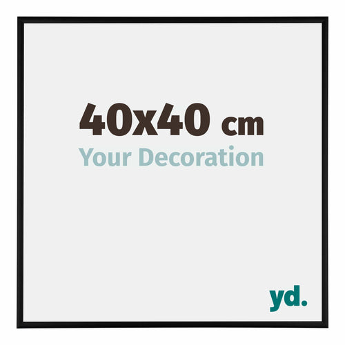 Austin Aluminium Photo Frame 40x40cm Black Matt Front Size | Yourdecoration.com