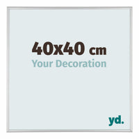 Austin Aluminium Photo Frame 40x40cm Silver Matt Front Size | Yourdecoration.com