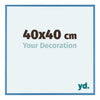Austin Aluminium Photo Frame 40x40cm Steel Blue Front Size | Yourdecoration.com