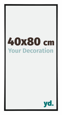 Austin Aluminium Photo Frame 40x80cm Black Matt Front Size | Yourdecoration.com