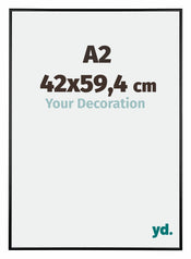 Austin Aluminium Photo Frame 42x59 4cm A2 Black High Gloss Front Size | Yourdecoration.com