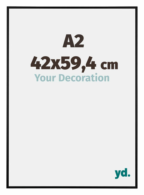 Austin Aluminium Photo Frame 42x59 4cm A2 Black Matt Front Size | Yourdecoration.com