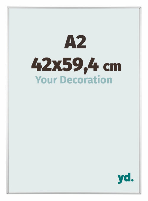 Austin Aluminium Photo Frame 42x59 4cm A2 Silver Matt Front Size | Yourdecoration.com