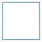 Austin Aluminium Photo Frame 45x45cm Steel Blue Front | Yourdecoration.com