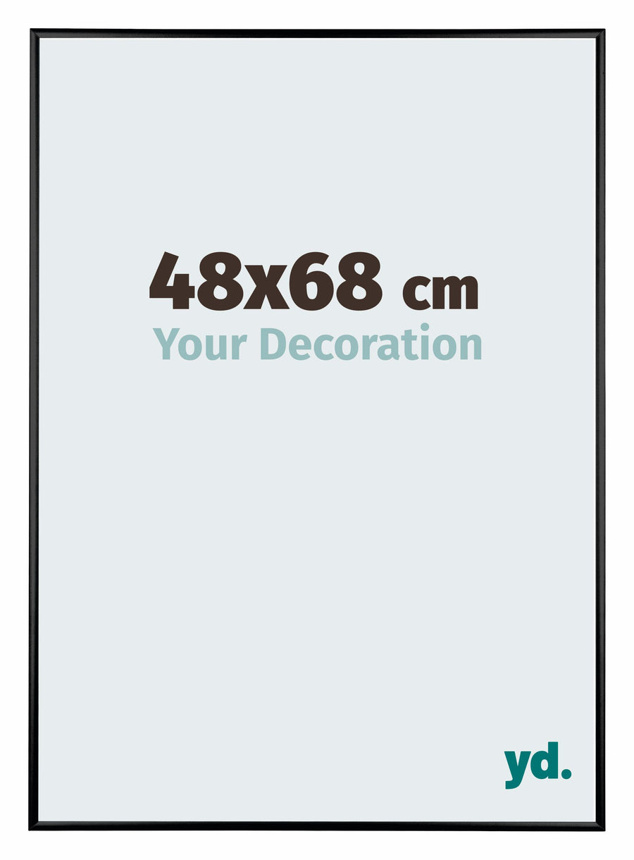 Austin Aluminium Photo Frame 48x68cm Black High Gloss Front Size | Yourdecoration.com