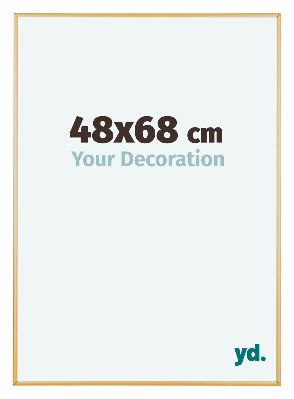 Austin Aluminium Photo Frame 48x68cm Gold Vintage Front Size | Yourdecoration.com