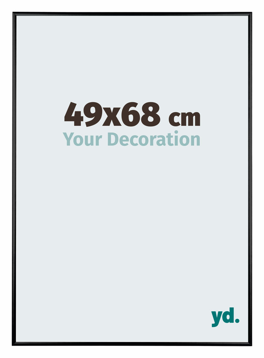 Austin Aluminium Photo Frame 49x68cm Black High Gloss Front Size | Yourdecoration.com