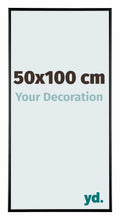 Austin Aluminium Photo Frame 50x100cm Black High Gloss Front Size | Yourdecoration.com