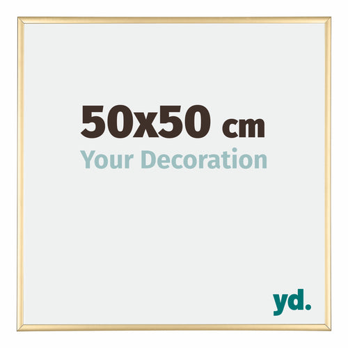 Austin Aluminium Photo Frame 50x50cm Gold High Gloss Front Size | Yourdecoration.com